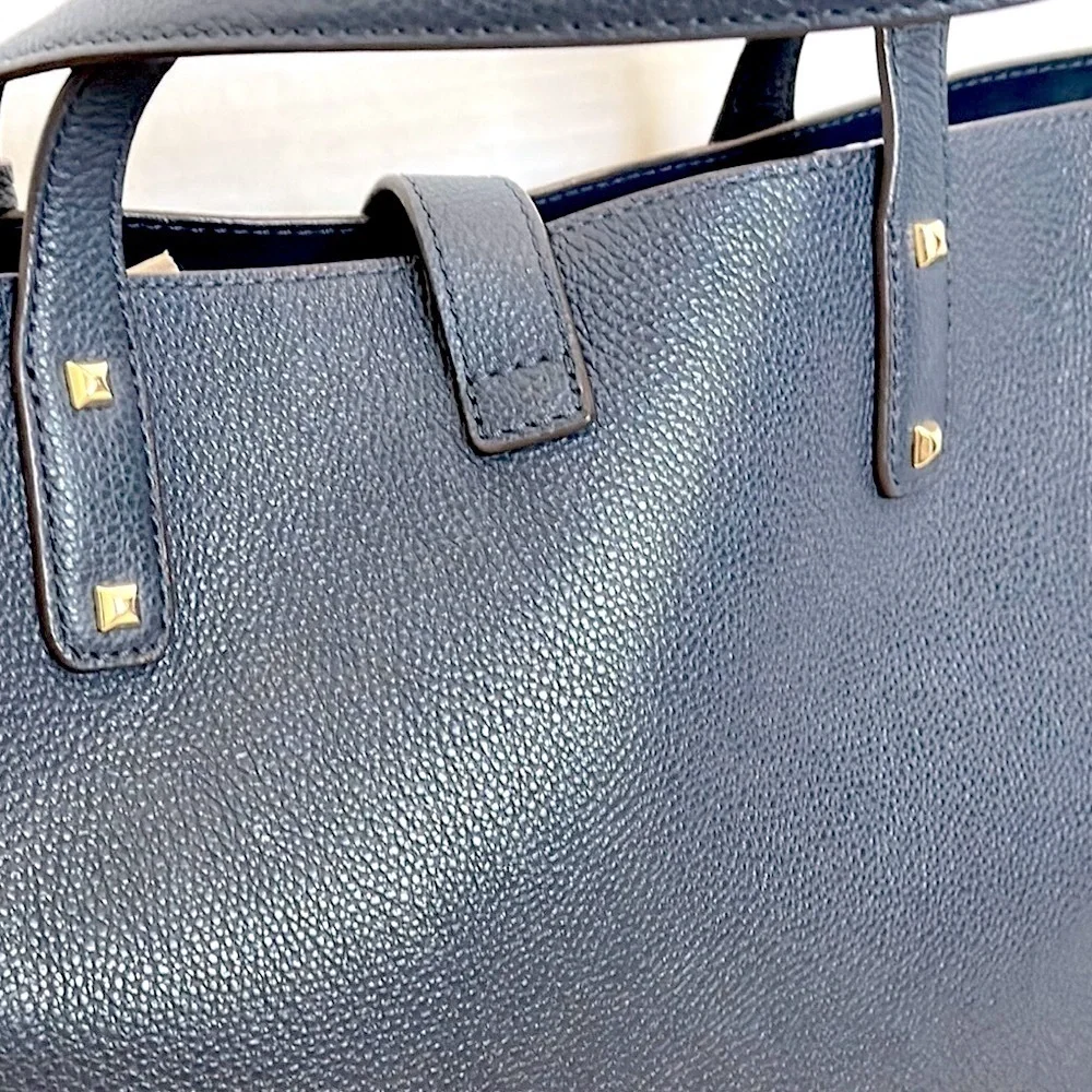 Michael Kors Karson LG Carryall Tote Leather NAVY